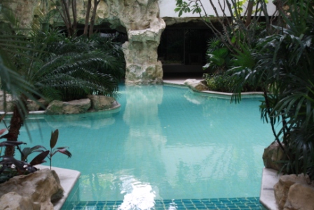 Exotic natural style swimming lagoon